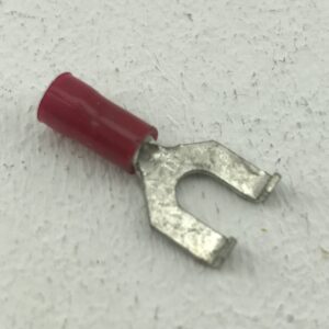 Gabel-Kabelschuh (Quetsch) rot 0,5 - 1,0mm² Frontansicht