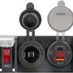 Zigarettenanzünder und USB-C/A-Lader mit LED-Anzeige und Ausschalter 58580