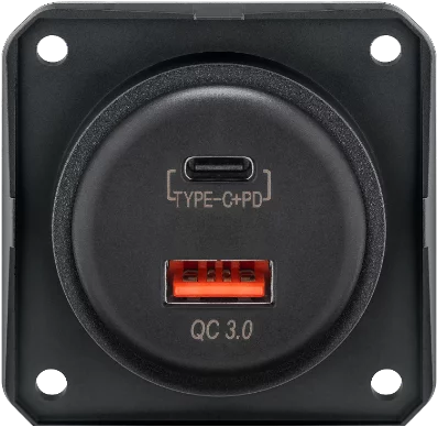 Wentronic USB-C/A Lader ohne Abdeckplatte für Berker System Wentronic USB-C/A Lader ohne Abdeckplatte für Berker System