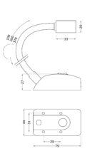 Leseleuchte Mouse Spot mit USB-Lader – Bild 2