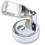 Dimatec 200FAA1CRT LED Strahler chrom glanz mit Touch und Nachtlicht blau