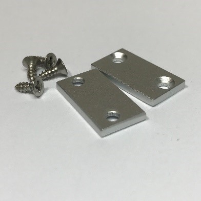 Endkappen zu Profil Typ 8 Metall silber Endkappen zu Profil Typ 8 Metall silber
