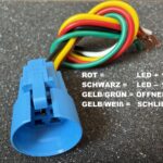 Anschlußstecker Edelstahlschalter und Taster 5pol.