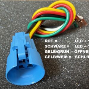Anschlußstecker Edelstahlschalter und Taster 5pol.