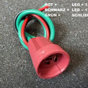 Anschlußstecker Edelstahlschalter 15A 4pol.