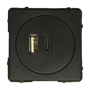 inprojal USB C/A Lader schwarz System 20.000 20020USBC230VSCH