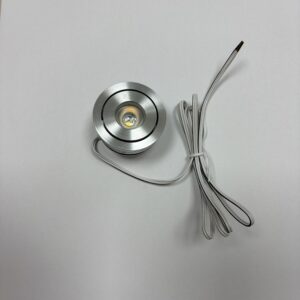 Einbaustrahler Gehäuse aluminium 3W 8-25V DC Frontalansicht